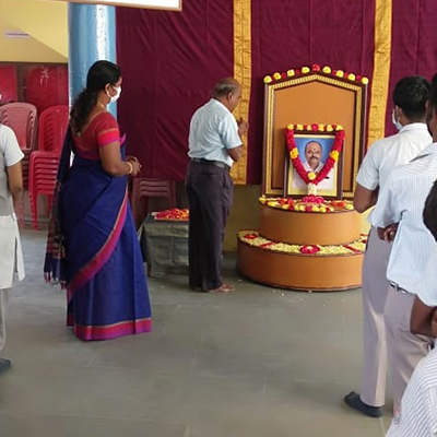 Paying homage to our former secretary D.V. Ramamurthy